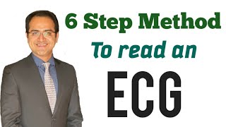 ECG Interpretation Made Easy By 6 Step Method How to read an EKG ECG Lectures USMLE NEET PG [upl. by Suoiradal]