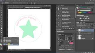 Photoshop Tutorial Wie du dir dein rundes Logo erstellen kannst [upl. by Oakes]