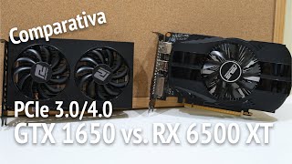 Análisis GTX 1650 vs RX 6500 XT PCIe 3040 ¿cuál es mejor [upl. by Nibram]