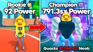 I Went From NOOB to CHAMPION and Crushed Everyone in Push Up Training Simulator Roblox [upl. by Milewski]