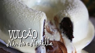 BOLO VULCÃO DE LEITE NINHO E NUTELLA  BOLOS FAÇA E VENDA  DIKA DA NAKA [upl. by Dumanian69]