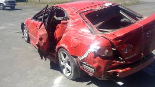 2005 MAZDA 6 ROLLOVER CRASH REVIEW [upl. by Lindsy]