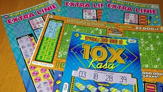 126 zdrapki Lotto  MIX  3x Extra Linie Krzyżówka XL 10X Kasa [upl. by Beera]