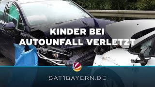 Schwerer Autounfall in Wimmelbach Fünf Verletzte  darunter zwei Kinder [upl. by Verina]