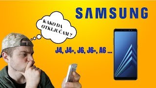 KAKO OTKLJUČATI SAMSUNG GALAXY J4 J4 J6 J6 A6  AKO SMO ZABORAVILI LOZINKU [upl. by Peltier]