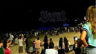 Drone show Lloret de Mar Spain Costa Brava July 29 2023 [upl. by Schoenfelder]