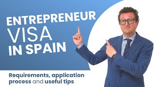 ENTREPRENEUR VISA IN SPAIN 💡 Documents Requirements amp Application Process [upl. by Danice]