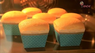 烫面北海道杯子蛋糕食谱Hokkaido Cupcakes Recipe不开裂不缩腰不皱皮，超柔软蓬松No Crack No Shrink No Wrinkle So Soft Fluffy [upl. by Adnanref]