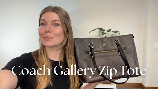 Coach Gallery Zip Tote Review [upl. by Kcirdor117]