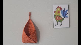 Crochet Organizador de pared facil [upl. by Netsua]