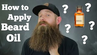 Basics  How to Apply Beard Oil [upl. by Renick]