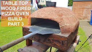 Table Top Wood Fired Pizza Oven Project PART 3  Vermiculite Concrete Pizza Oven [upl. by Ahsiuqet]