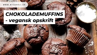 Veganske chokolademuffins – Opskrift på muffins uden æg med mørk chokolade [upl. by Mueller]