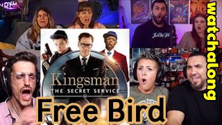 Free Bird  Kingsman The Secret Service 2014 Realtime Movie Reactions [upl. by Maleen]