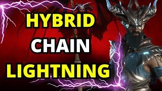 Diablo IV  Explosive Hybrid Chain Lightning Sorcerer Levelling Build Guide Season 5 150 [upl. by Uwton]