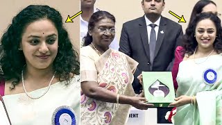 Nithya Menon Receives 70th National Film Awards For Thiruchitrambalam  70th National Film Awards [upl. by Fredela]