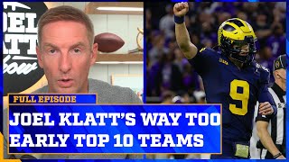 Klatt’s WayTooEarly Top 10 Rankings for the 2024 Season [upl. by Malinde]