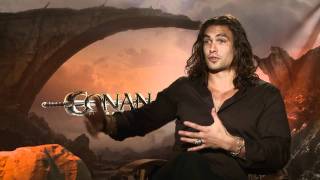 Jason Momoa Conan Interview quotConan the Barbarianquot 2011 [upl. by Novyak395]