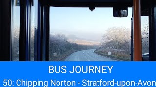 🇬🇧 BUS JOURNEY  Stagecoach Midlands 50 Chipping Norton ➔ StratforduponAvon [upl. by Connor]