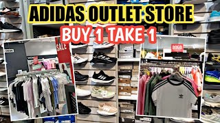 BUY 1 GET 1 SHOES AND APPARELS ADIDAS OUTLET [upl. by Arondell]