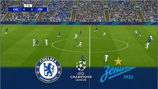 CHELSEA v ZENIT  UEFA Champions League 202122  Realistic Gameplay [upl. by Meehahs758]