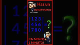 ✳️ HAZ Un DETERMINANTE En SEGUNDOS ✳️ Truco Matemático [upl. by Htez]