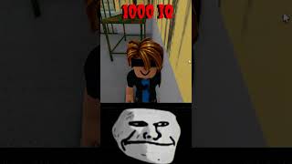 🧠Roblox 1000 IQ MomentTroll Face Memeshorts roblox [upl. by Dorene456]