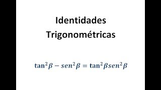 Identidades Trigonometricas Ejemplo 1 [upl. by Alver306]