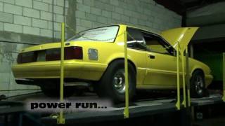 Single Turbo Mustang on the Dyno [upl. by Rodmun]