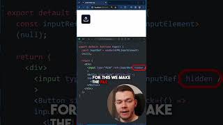 File Upload Button In Reactjs 🔥reactjs reactdevelopment reactjstutorial webdevelopment [upl. by Senalda]