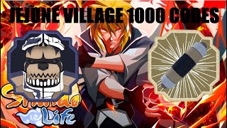 1000 Vip server codes jejunes village shindo life [upl. by Jenilee]