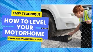 HOW TO LEVEL A MOTORHOME USING LEVELLING RAMPS [upl. by Gyatt]