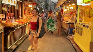 🇹🇭 Central RAMA 9 and JODD FAIR Night Market at 6pm  Walking Tour 4K HDR [upl. by Garnette]