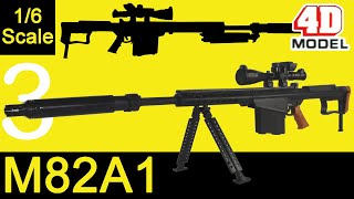 M82A1 16 scale model DETAILED review Light weapon model series Vol 1 [upl. by Seline]