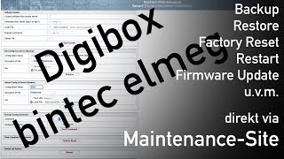 MaintenanceSite bei Digitalisierungsboxen und bintec elmeg Systemen [upl. by Pooley]