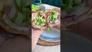 Hot pastrami sandwich pastrami sandwich wrap delicious [upl. by Nilknarf726]