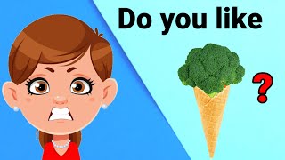 Do You Like Broccoli Ice Cream  Nursery Rhymes Kids Songs [upl. by Hourihan171]