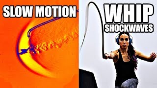 How does a whip break the sound barrier Slow Motion Shockwave formation  Smarter Every Day 207 [upl. by Aicele517]