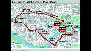 Recorrido de la Cabalgata de Reyes Magos [upl. by Giorgi751]