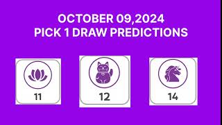 EMIRATES PICK 1 DRAW PREDICTIONS 9TH OCTOBER 2024 [upl. by Tomkins661]