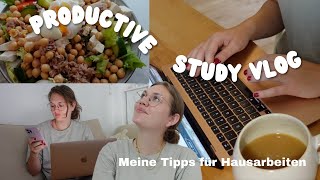 PRODUCTIVE STUDY VLOG TippsLeitfaden für Hausarbeiten Hausarbeit schreiben Hausalt etc [upl. by Amaerd]