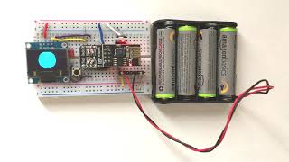 MicroPython ESP01 quot096quot OLED display test [upl. by Esenahs]