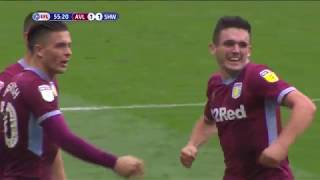 John McGinns WONDERGOAL for Aston Villa vs Sheff Wednesday [upl. by Aihsital]