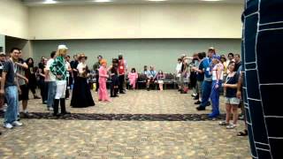 Otakon 2012  Jojos Posing School  MUDA vs ORA [upl. by Anstus]