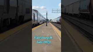 New video from Galesburg usatrains railfanningamerica railfanning train railroad [upl. by Nnyled]