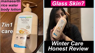 mamaearth Rice Water Hydration Body Lotion Review ampDetailsKorean Glass SkinWinter Caremamaearth [upl. by Izak]