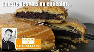 La galette des rois au chocolat par Chef Sylvain  Recettes Epiphanie [upl. by Llenrup]