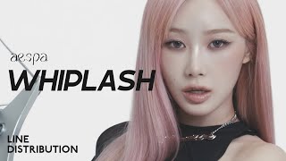 aespa — Whiplash  Line Distribution [upl. by Doralynn]