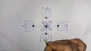 Easy and Simple Daily Rangoli Designs \\Friday Special Rangoli [upl. by Heriberto]