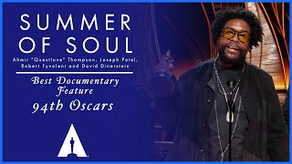 Summer of Soul Wins Best Documentary Feature  94th Oscars [upl. by Joelle]